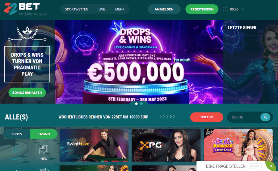 Beste Tether Casino 22Bet