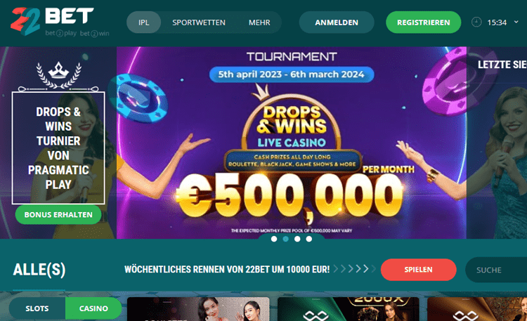 22Bet Krypto Casino