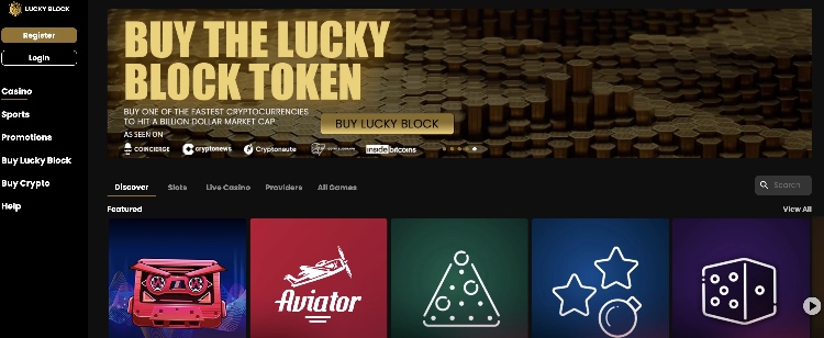 Lucky Block Bitcoin Casino