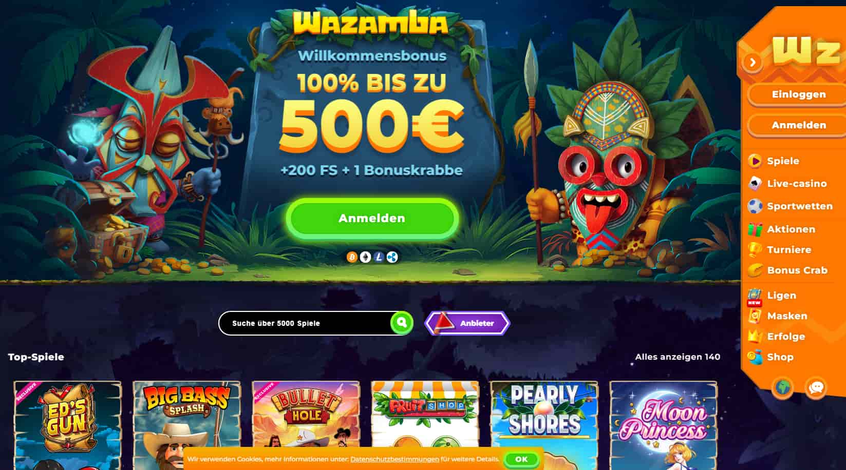 Wazamba-Bitcoin-Casino