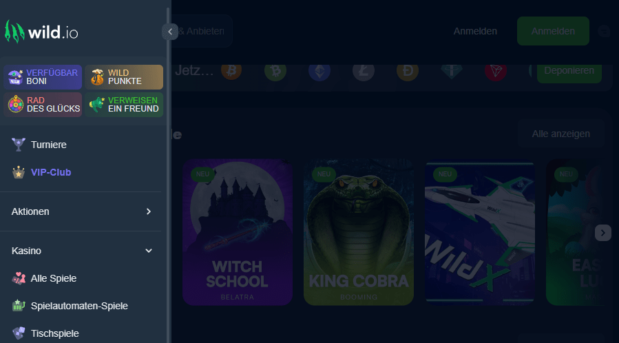 Wild.io Krypto Casino