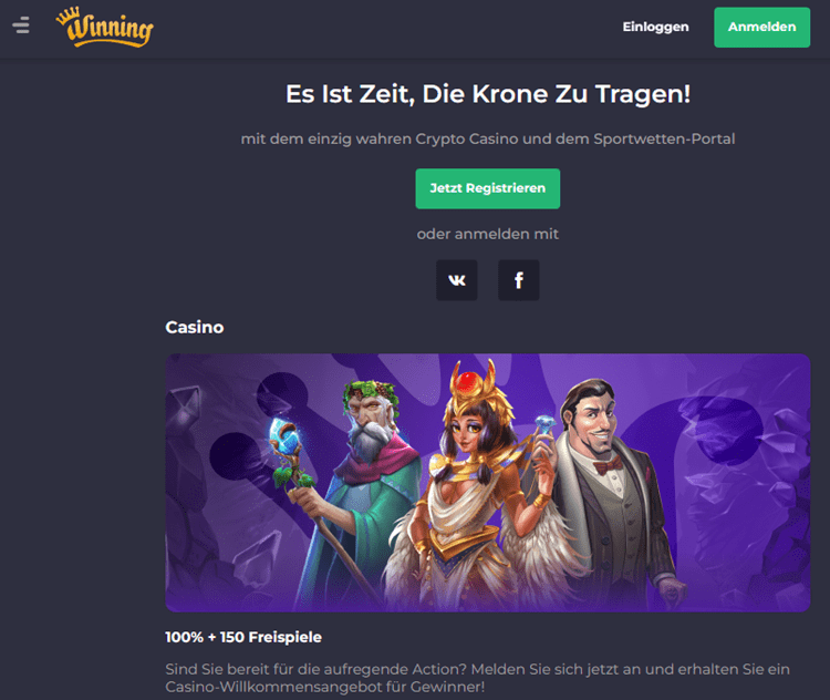 Winning.io Krypto Casino