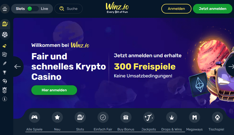 Winz.io Krypto Casino