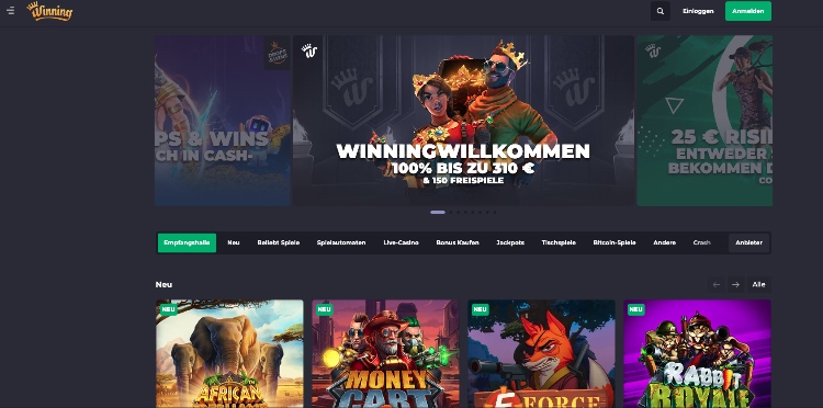 Winning.io Bitcoin Casino