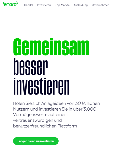 Besuchen Sie die eToro-Website