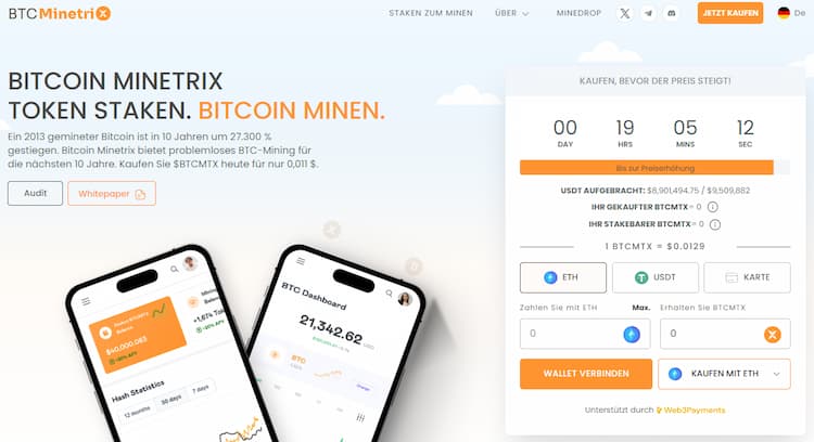 Bitcoin Minetrix - Kryptowährungen mit Zukunft