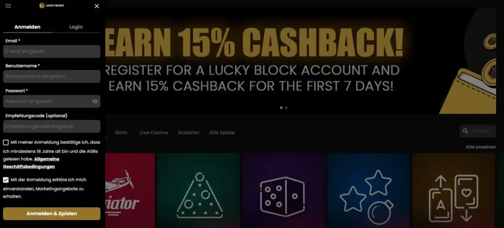 Tether Casino registrierung