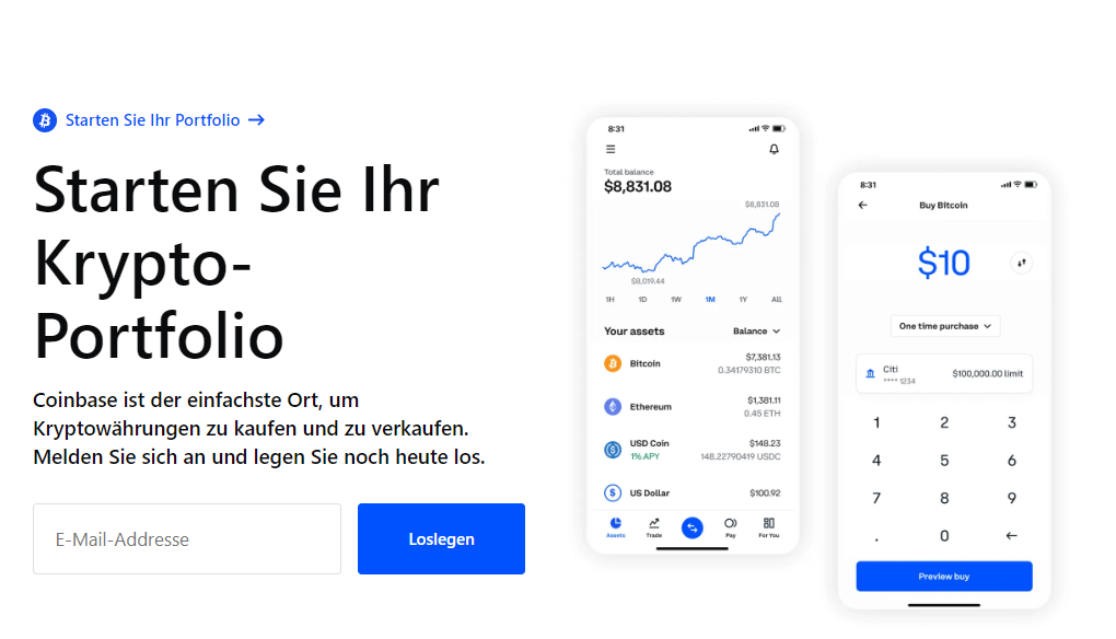 Coinbase – Lizenz aus Deutschland