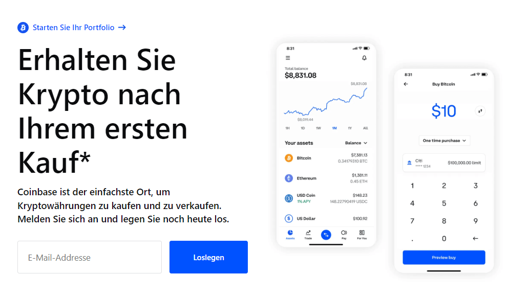 Coinbase – Lizenz aus Deutschland
