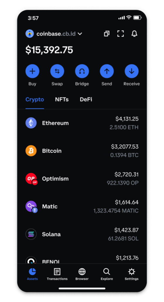 Coinbase Krypto App