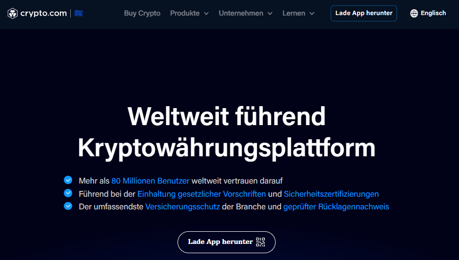 Crypto.com – bekanntester YPRED Broker