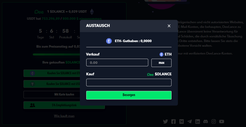 $DLANCE kaufen