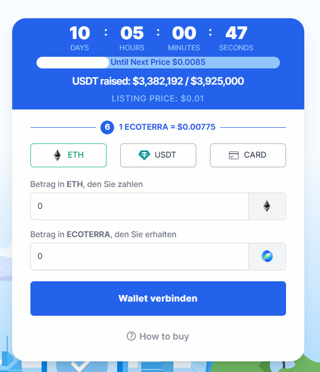 Ecoterra Presale Rabatt
