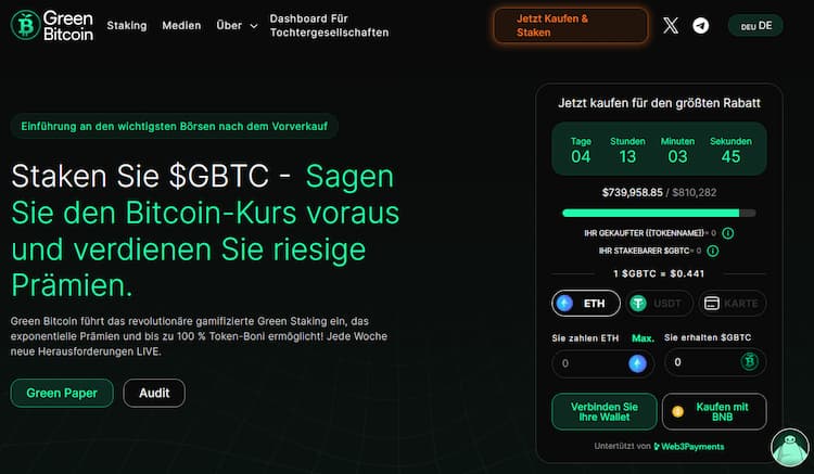 Green Bitcoin - Krypto Coin