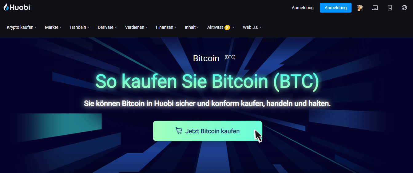 Huobi - Bitcoin kaufen