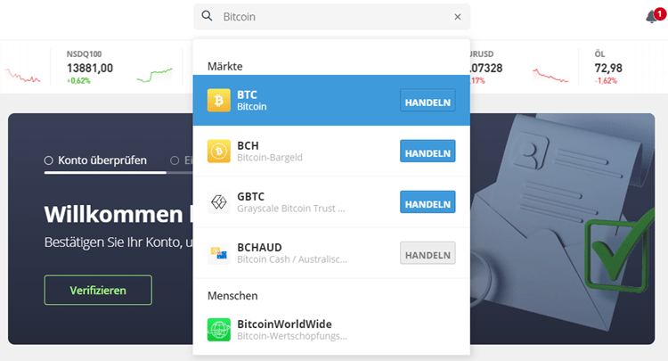 Kaufen Sie Bitcoin