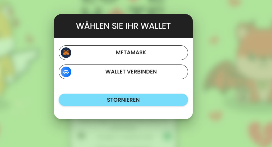 Krypto Wallet Verbindung herstellen