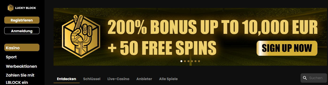 Lucky Block-Bitcoin Slots