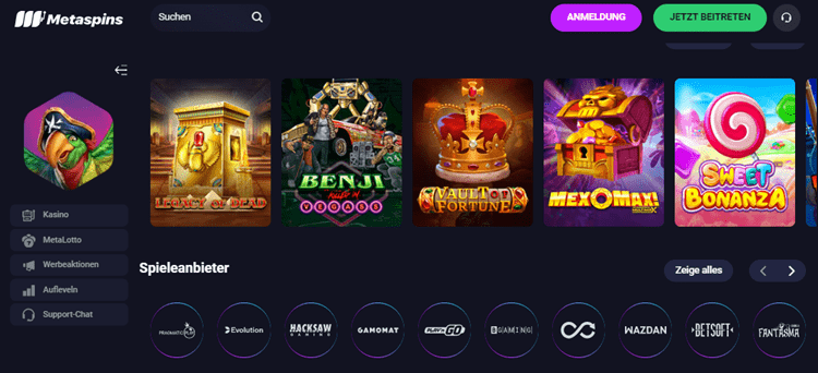 Metaspins Crash Casino
