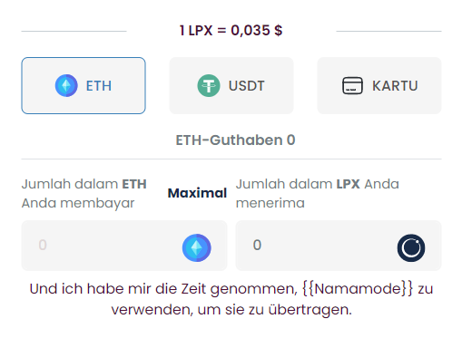Sichern Sie sich Ihre XYZ Tokens