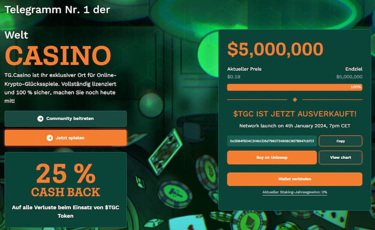 TG.Casino - DeFi Coin