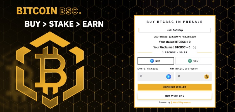 Bitcoin BSC Presale gestartet