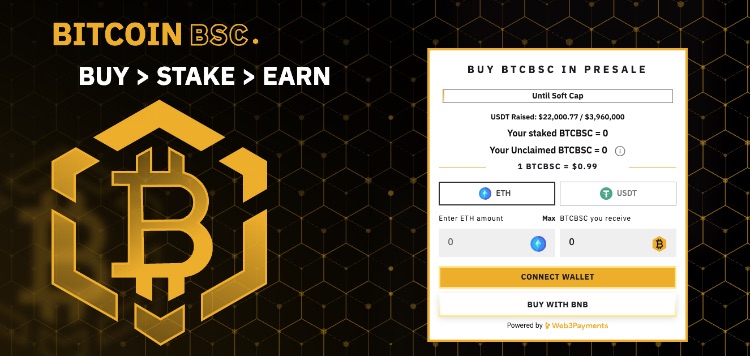Bitcoin BSC Presale gestartet