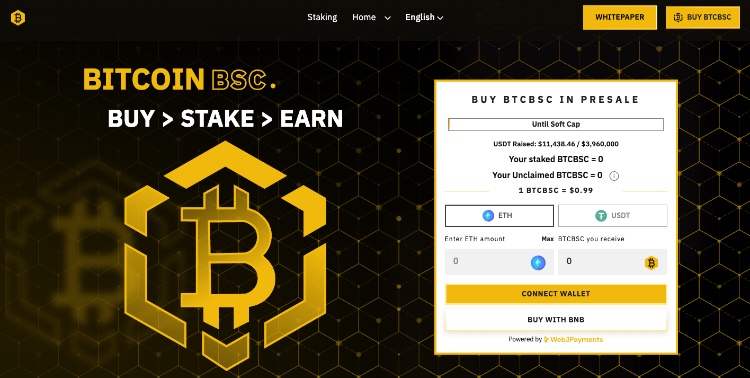 presale coin bitcoin bsc