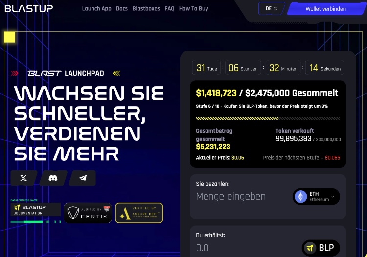 blastup coin launch