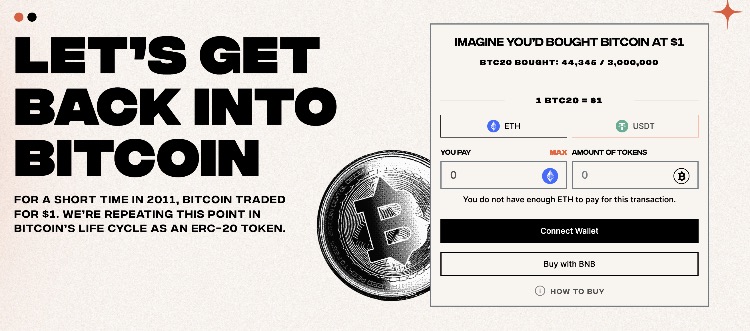 BTC20 Bitcoin Alternative