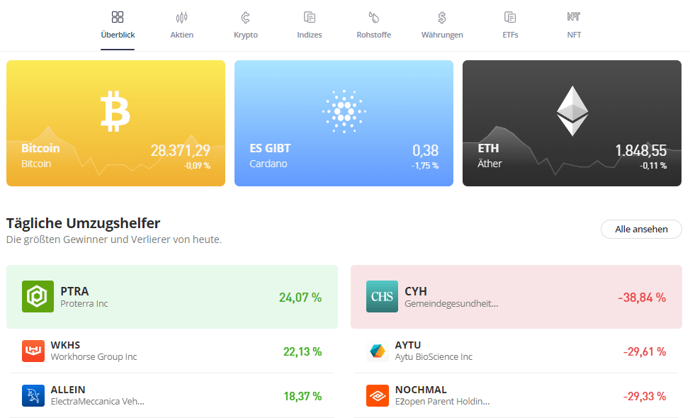 eToro - Bitcoin kaufen
