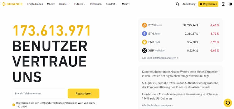 günstig krypto kaufen bei Binance