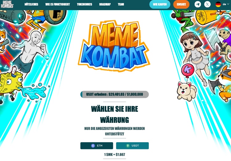 meme coins presale meme kombat