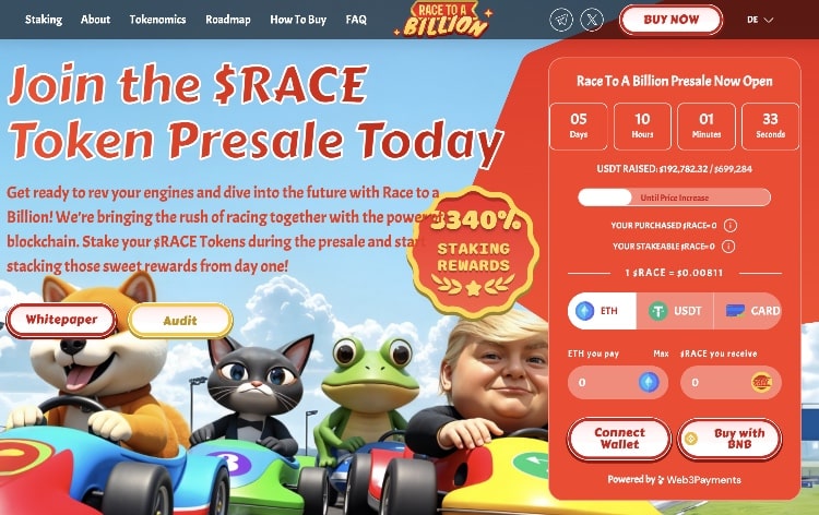 race to a billion krypto ico