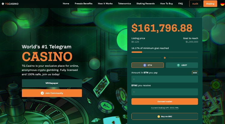 krypto ico von tg.casino