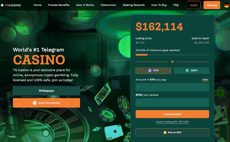 neuer krypto coin tgcasino