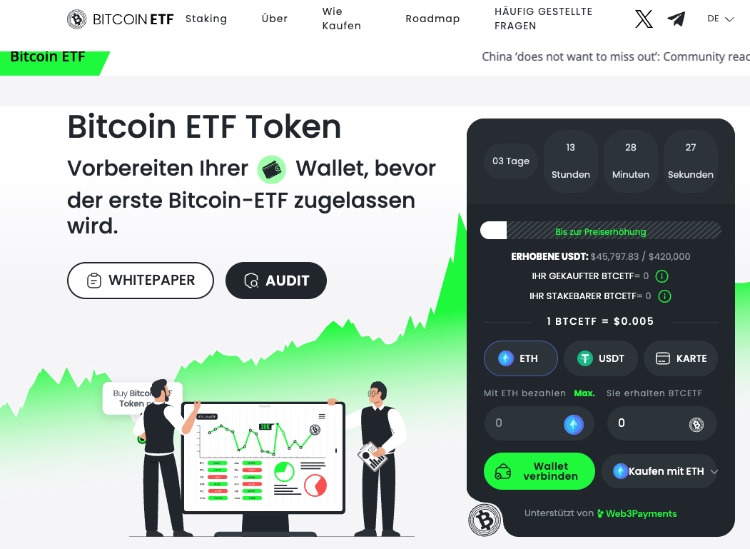 neuer web3 coin: Bitcoin ETF Token