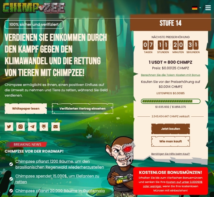 airdrop von chimpzee