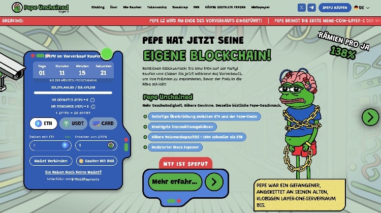 pepe unchained dogecoin alternative