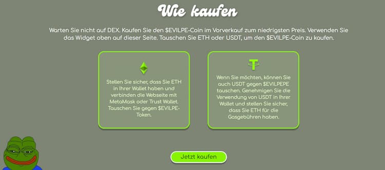 Evil Pepe Coin Kurs Vorhersage 2025