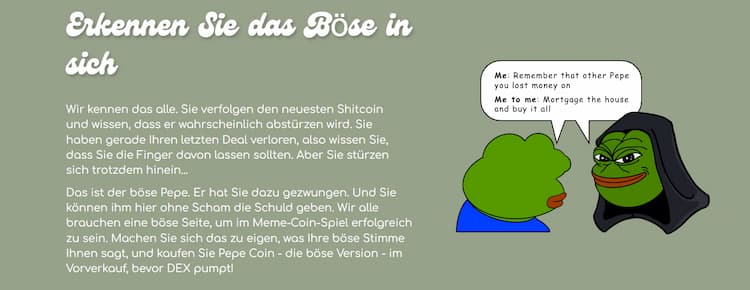Evil Pepe Coin Kurs Vorhersage