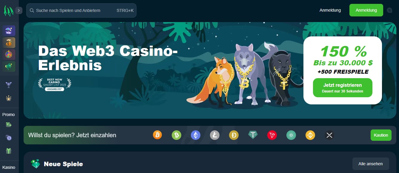 Wild.io Bitcoin Casino Österreich