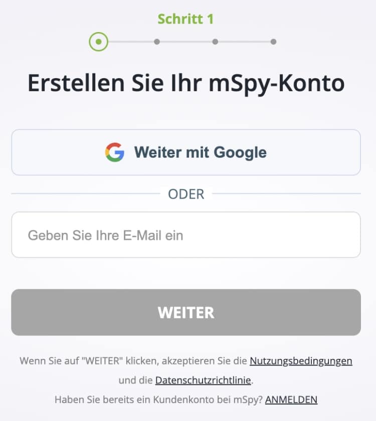 mspy android spionage anmeldung