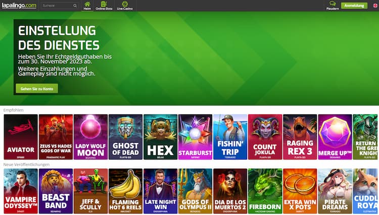 Lapalingo - Beste Online Casino