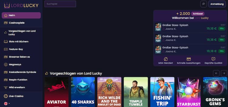 Lord Lucky - Beste Online Casino