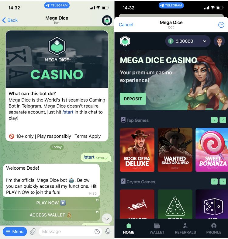 Mega Dice Telegram