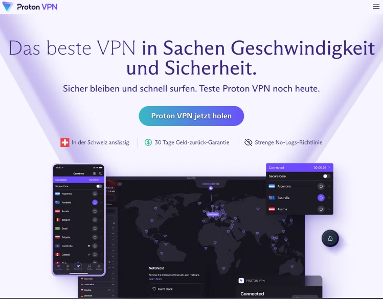 ProtonVPN kostenloser VPN