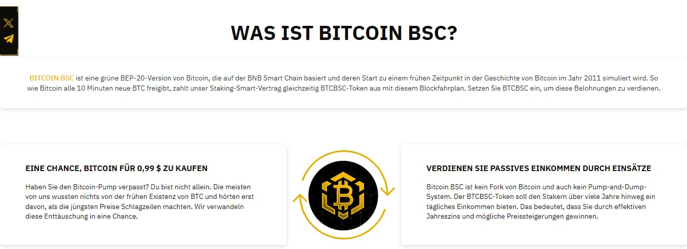 Bitcoin BSC beste Kryptowährung