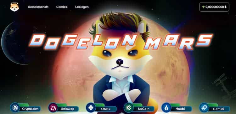 Dogelone Mars - Elon Musk Coin
