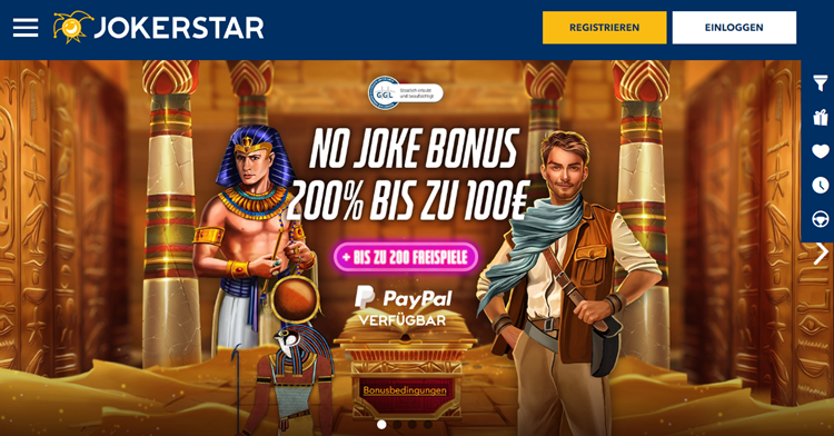 Jokerstar Casino mit hohem RTP